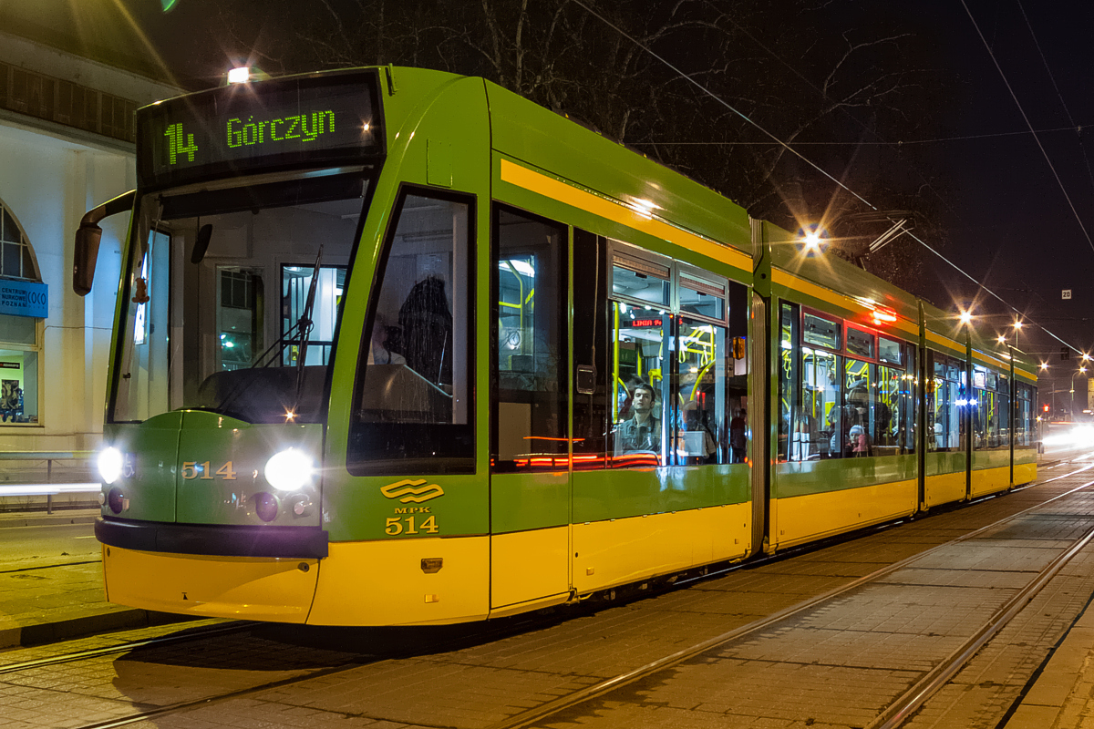 Combino #514: Poznań, ul. Głogowska 