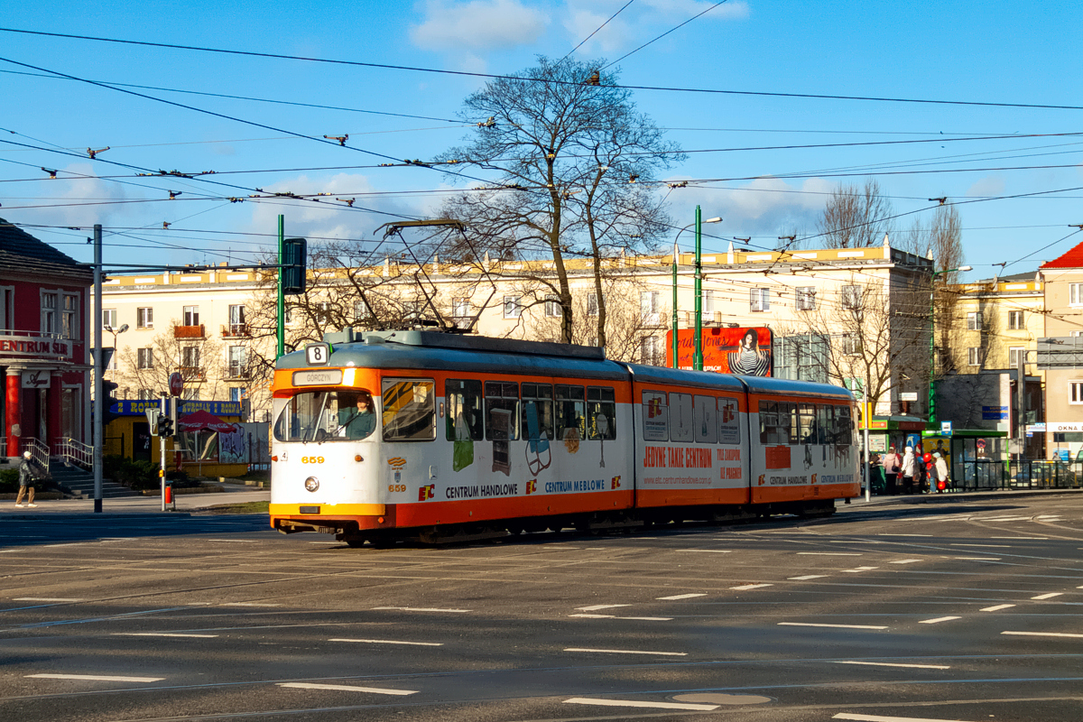 GT8 #659: Poznań, ul. Głogowska 
