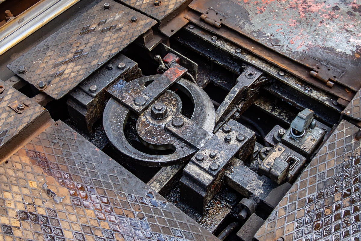 Zwodzony most kolejowy na Regalicy