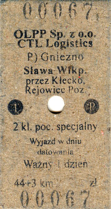 Bilet na przejazd specjalny