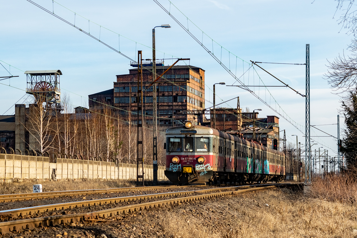 EN57-1114: Mysłowice - podg. Szabelnia