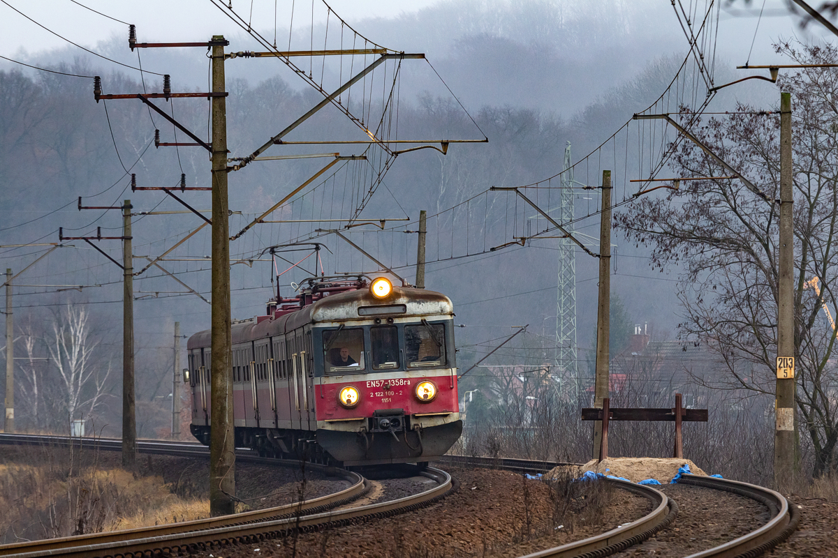 EN57-1358: Szczecin Zdroje - podg. Regalica