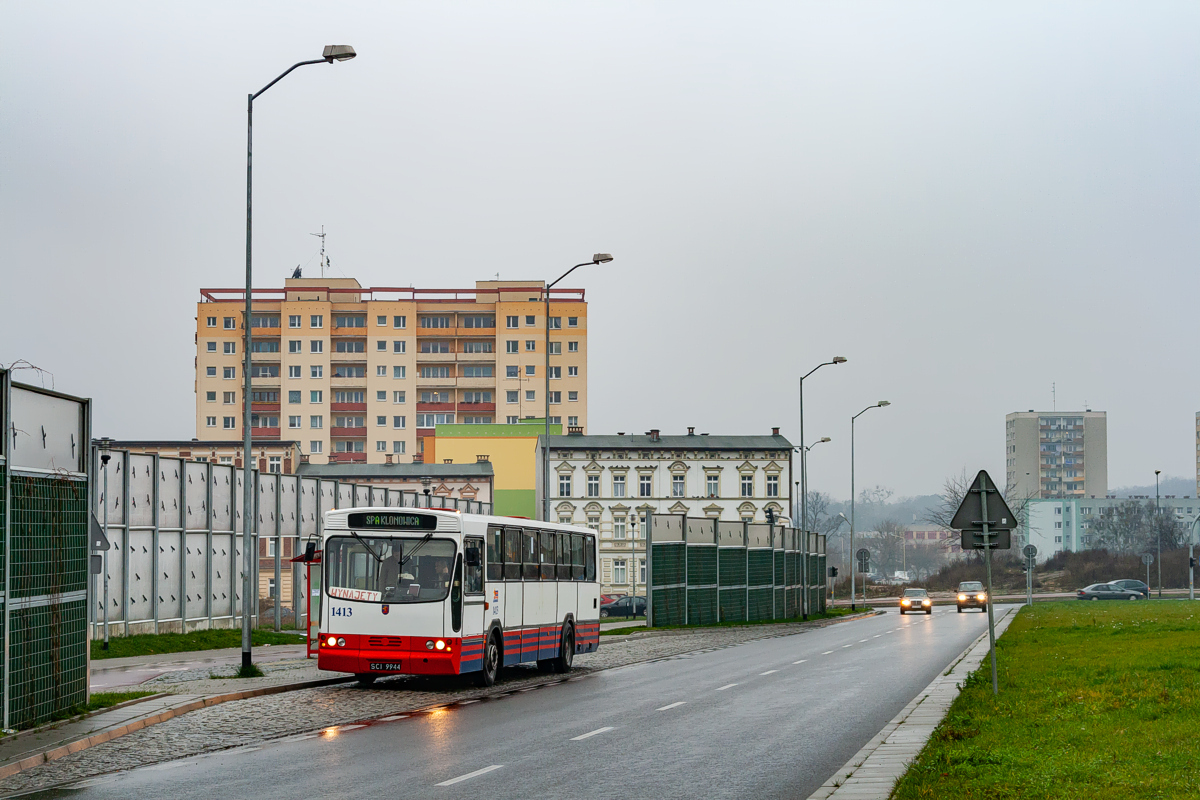 Jelcz 120M #1413: Szczecin, ul. Przyjaciół Żołnierza 