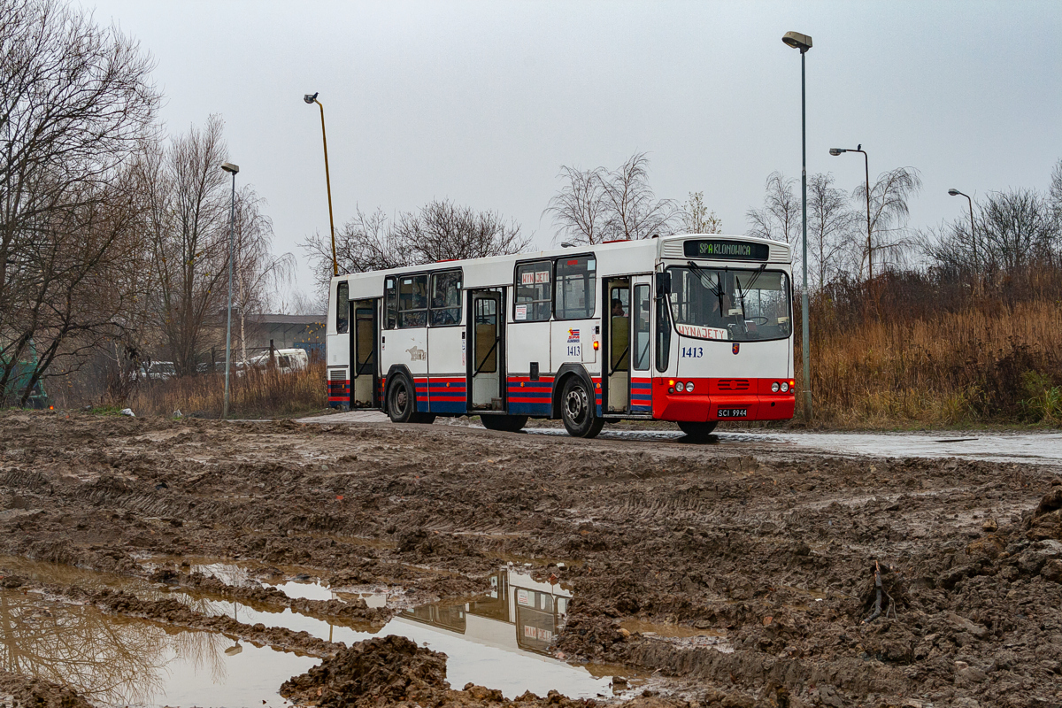 Jelcz 120M #1413: Szczecin, ul. Warcisława 