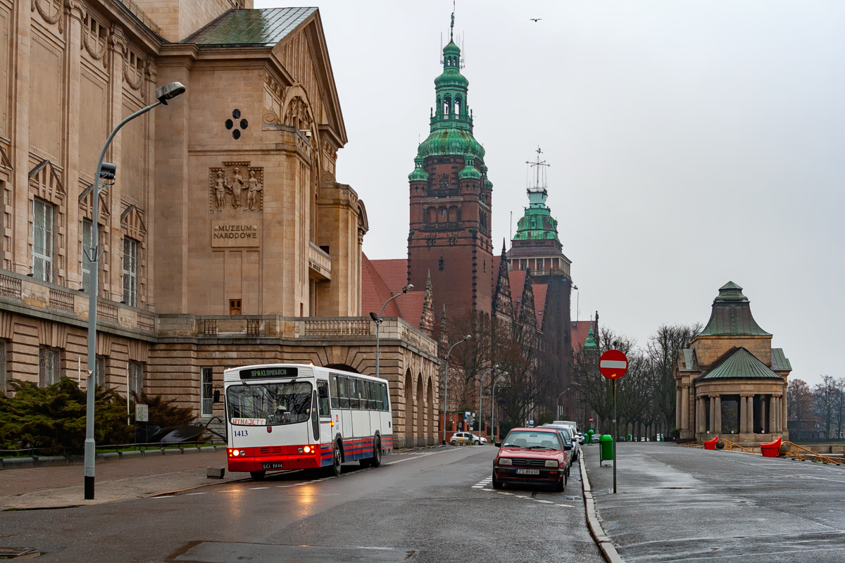 Jelcz 120M #1413: Szczecin, Wały Chrobrego 