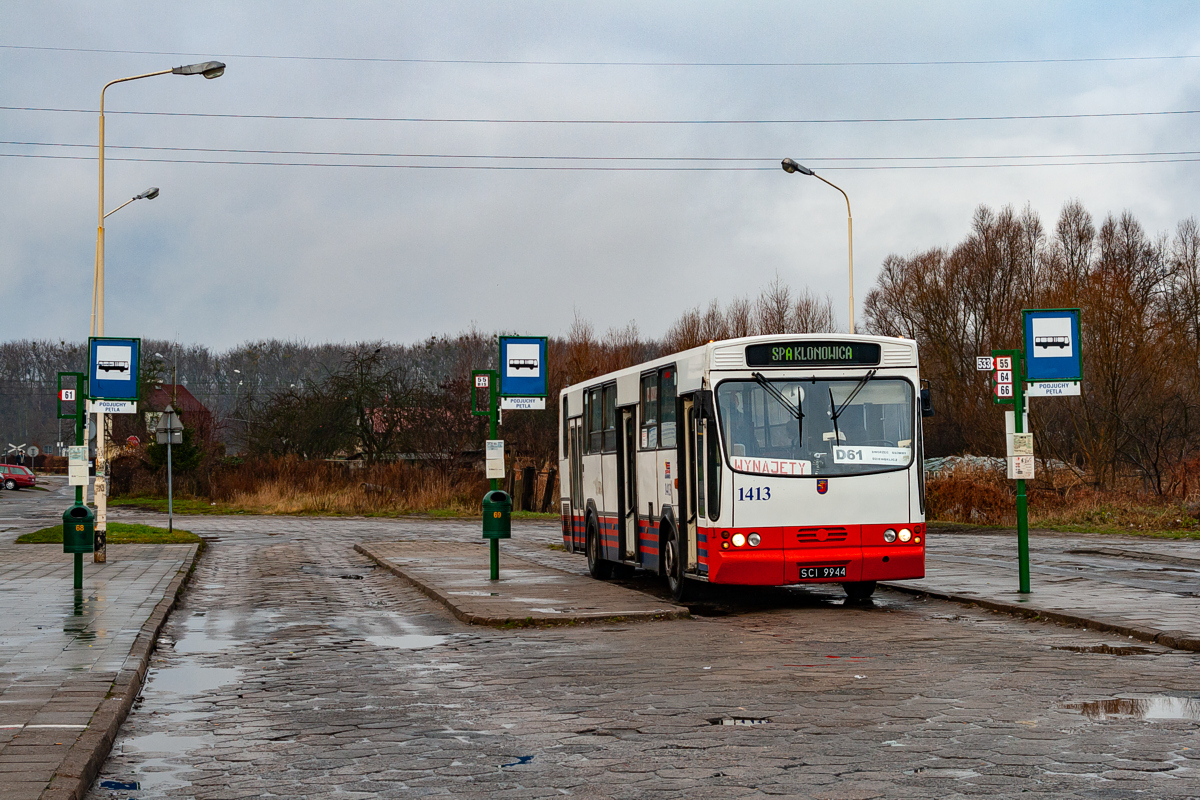 Jelcz 120M #1413: Szczecin, pętla Podjuchy 