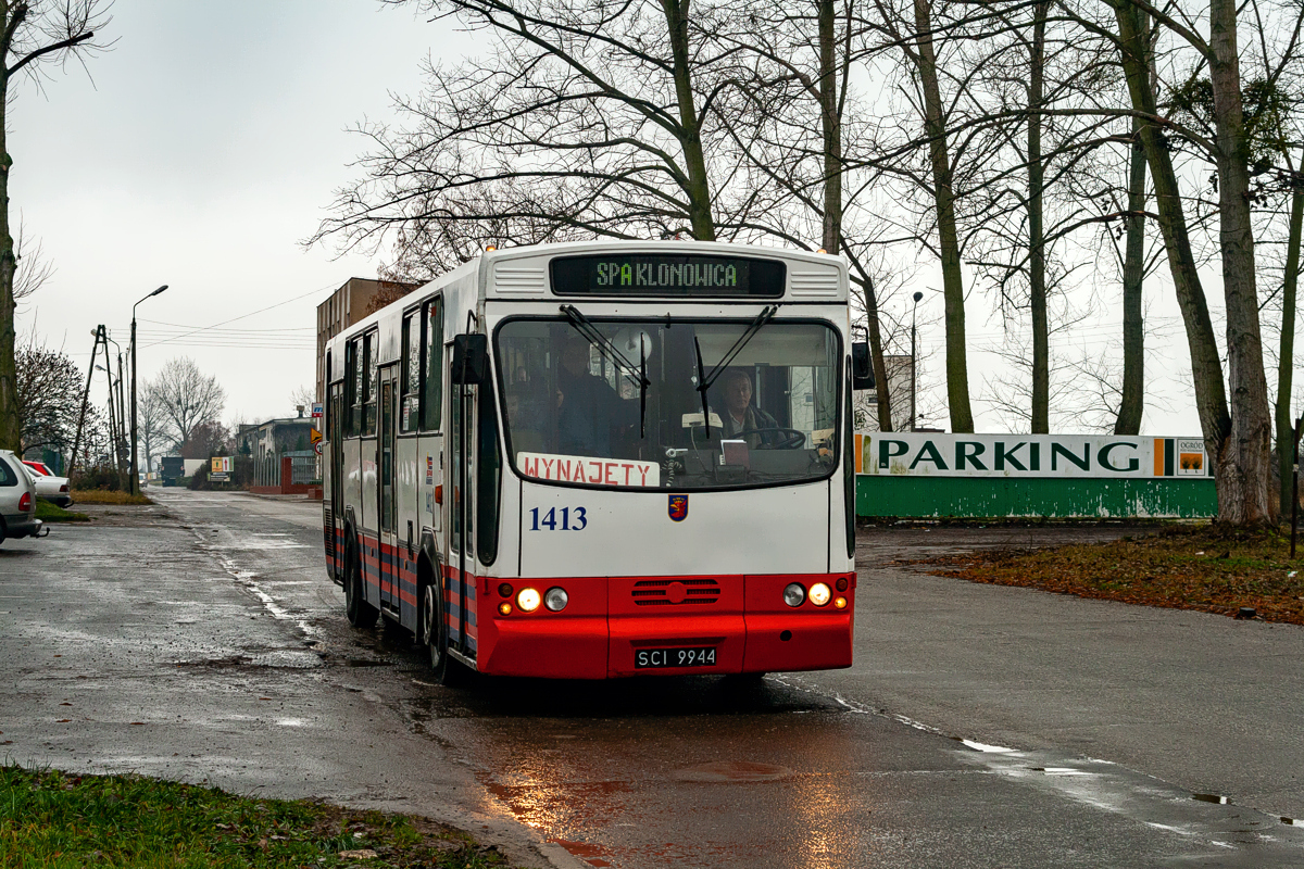 Jelcz 120M #1413: Szczecin, ul. Autostrada Poznańska 