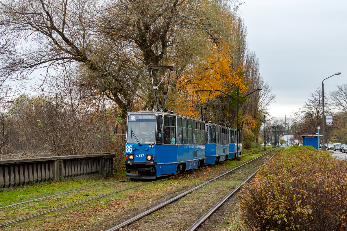 105Na #HZ287+288+289: Kraków, ul. Kocmyrzowska