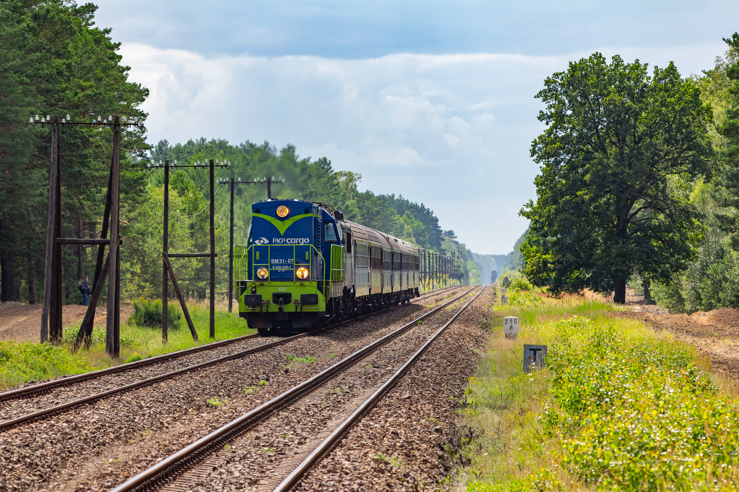 SM31-067+EU07-199: Wieleń Północny - Biernatowo