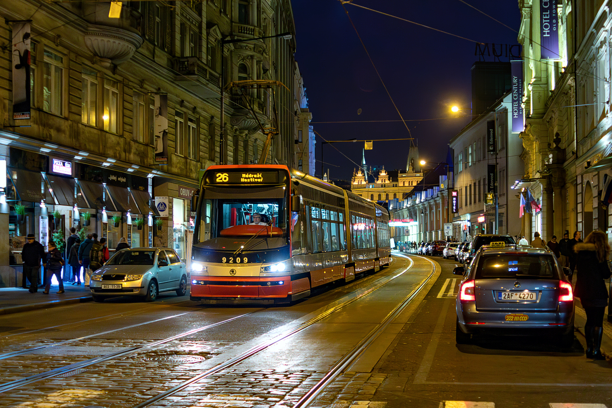 Škoda 15T Praha #9209: Praha, ul. Na Poříčí