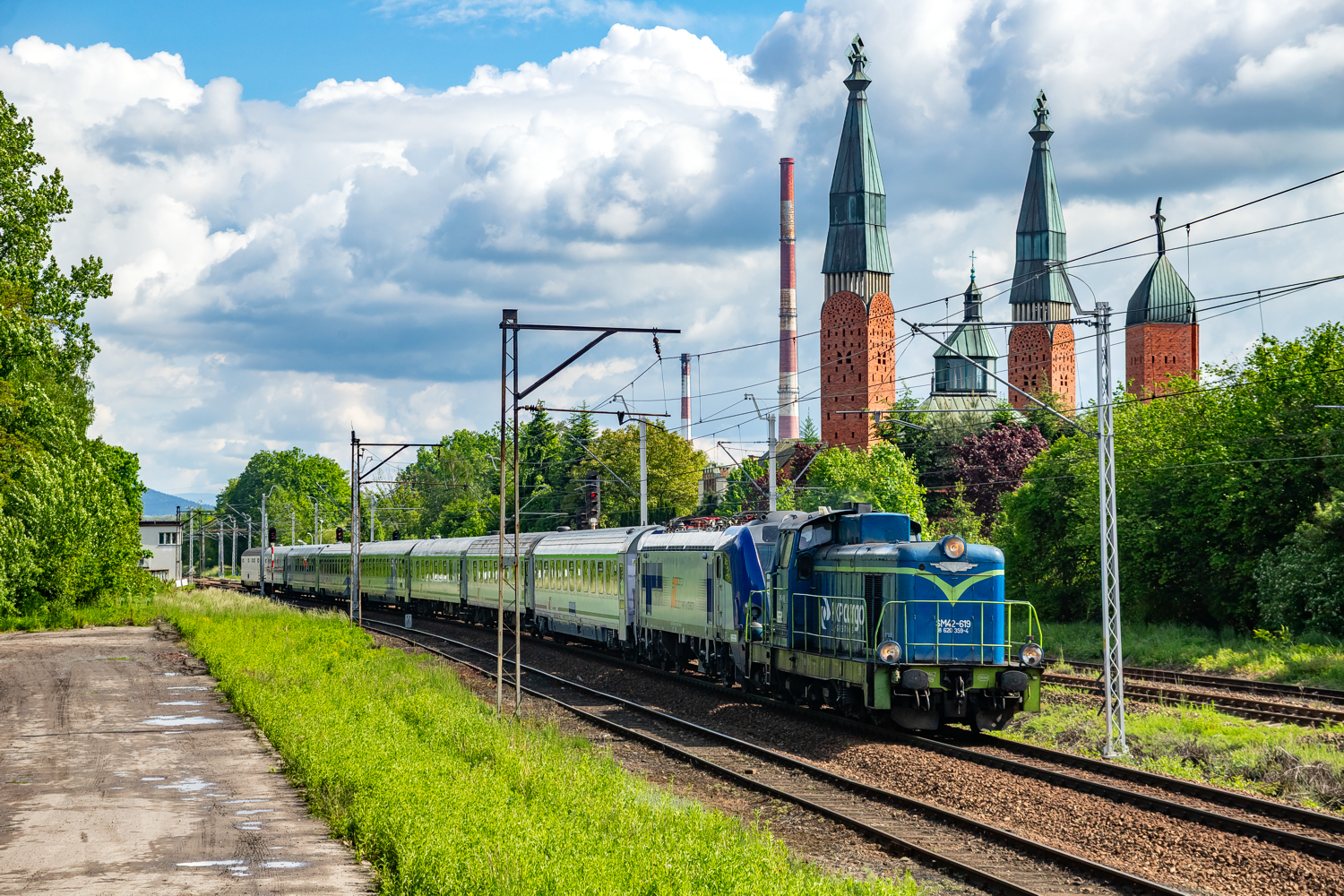 SM42-619+EU160-022: Czechowice-Dziedzice Południowe