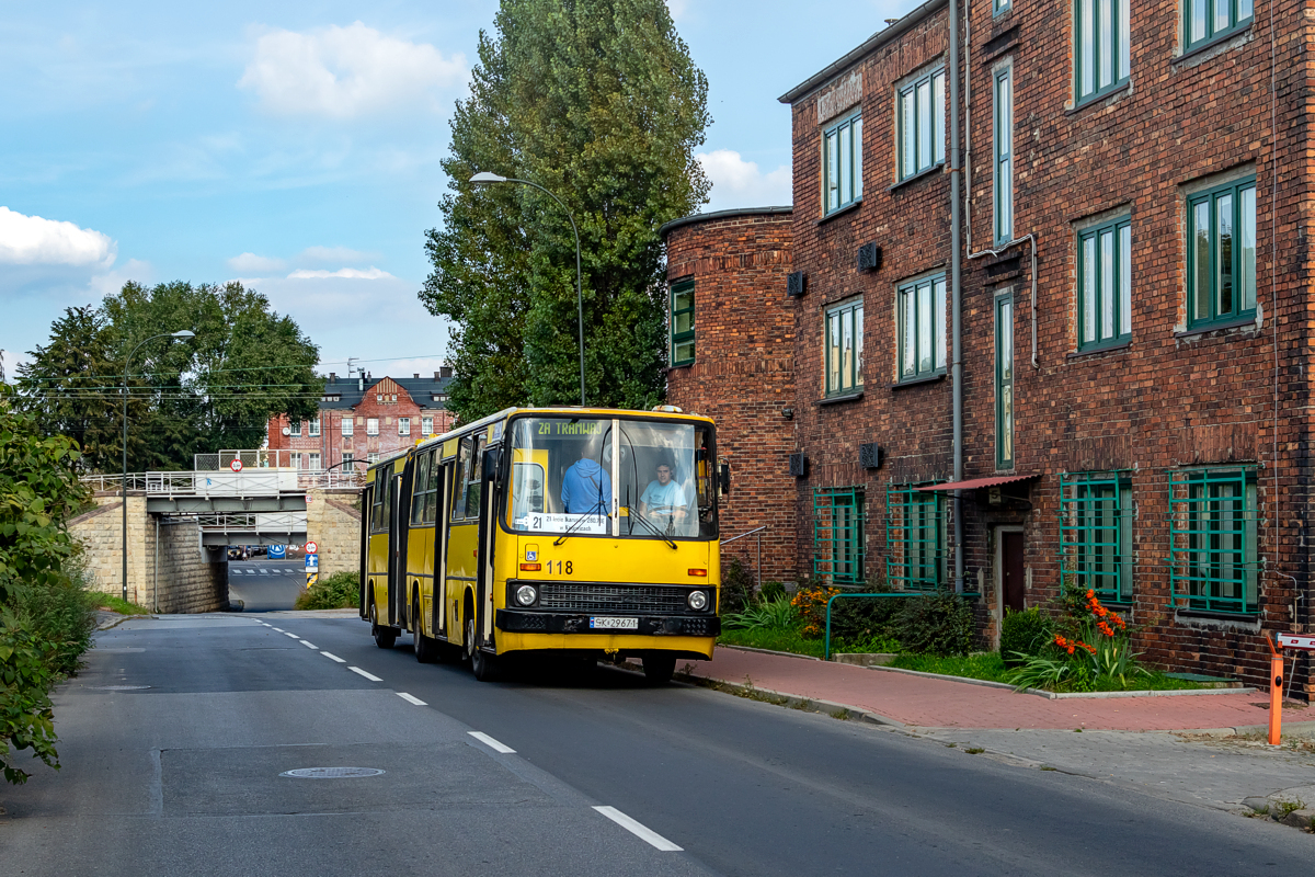 Ikarus 280.70E #118: Chorzów, ul. Inwalidzka