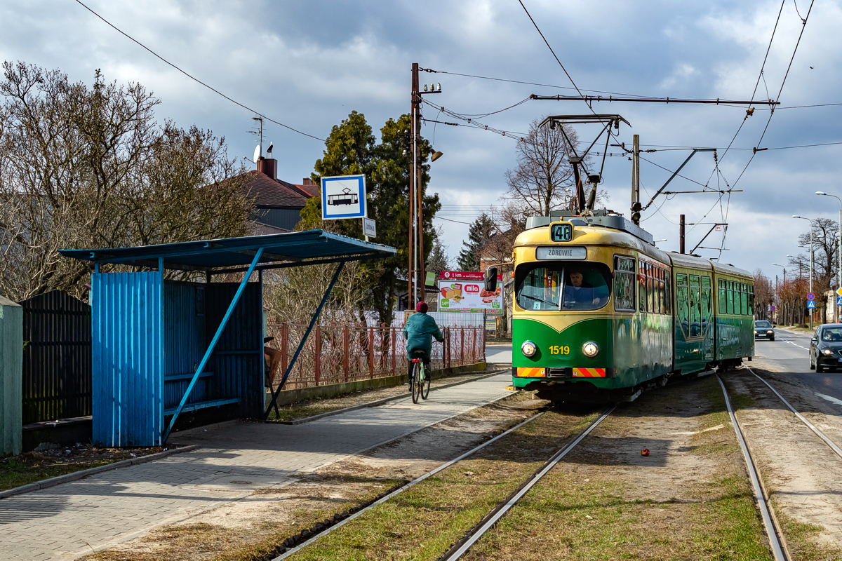 GT8N #1519: Ozorków, Ozorków Las