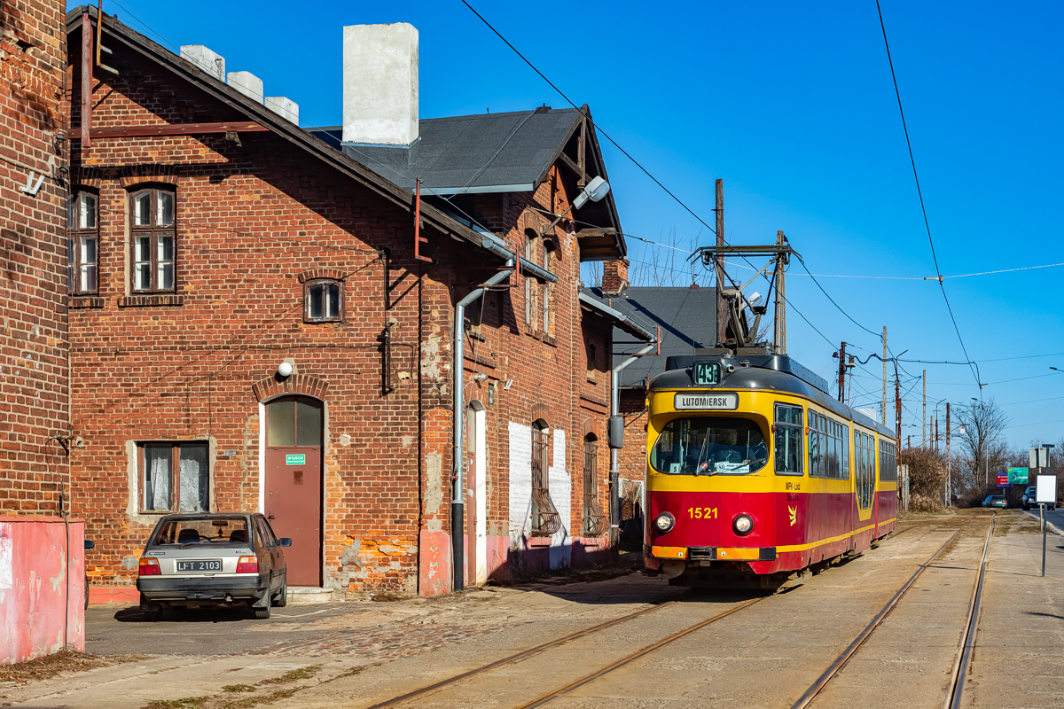 GT8N #1521: Łódź, ul. Konstantynowska
