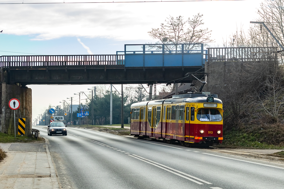 GT8N #513: Zgierz, ul. Ozorkowska