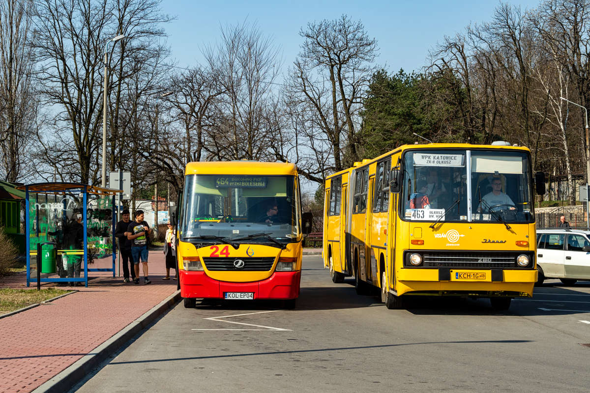 Ikarus 280.26 #4387: Bukowno, Dworzec PKP 