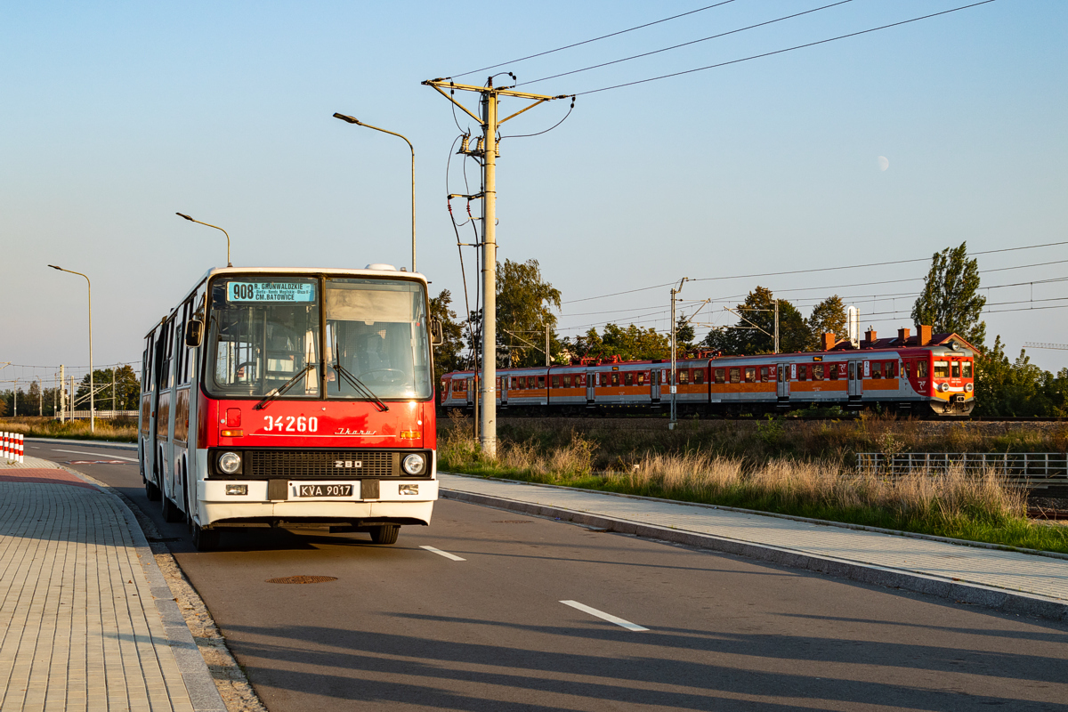 Ikarus 280.26 #34260; EN57-1331: Kraków, ul. Wizjonerów 