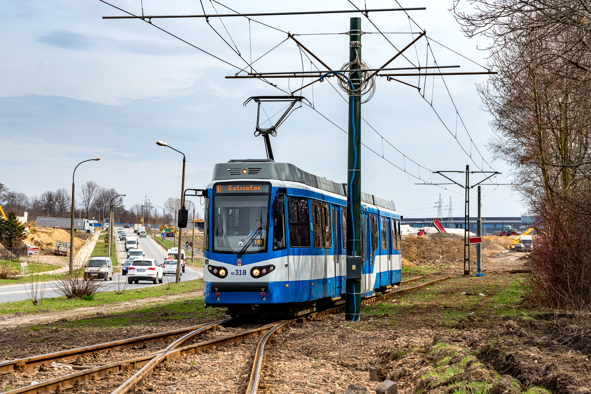 GT8S #RF318: Kraków, ul. Kocmyrzowska