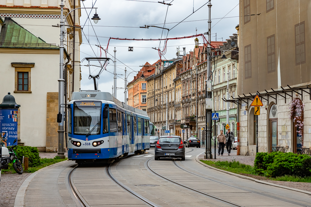 GT8N #RF318: Kraków, ul. Krakowska