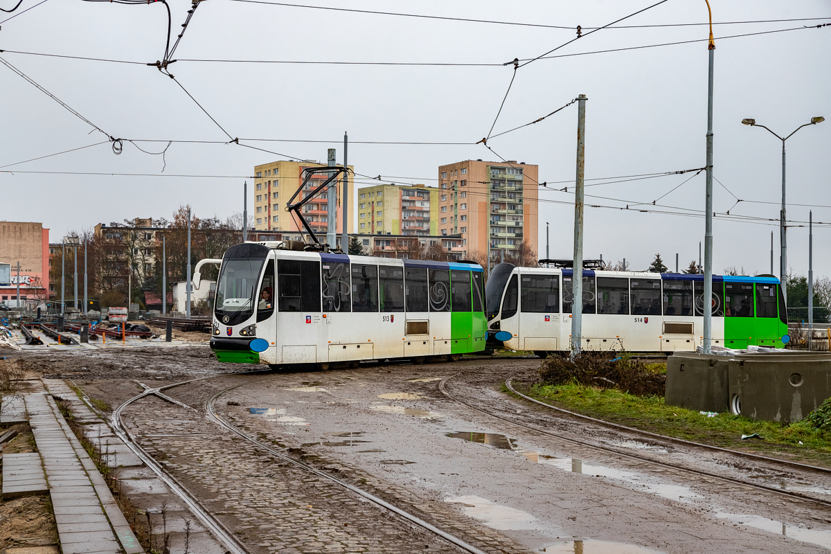 105N/S/HF10AC #513+514: Szczecin, pętla Pomorzany