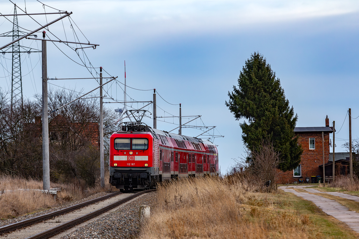 BR112 187: Schwedt Mitte - Pinnow (UM)