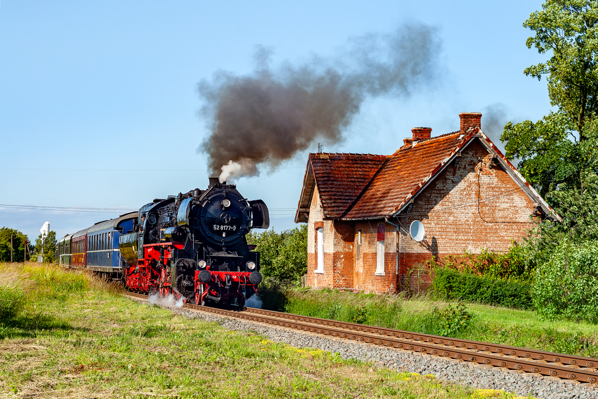 BR52 8177: Szczecin Gumieńce - Tantow