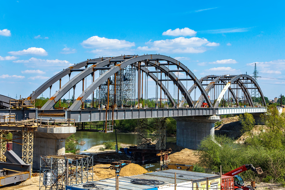 Dębica - nowy most nad Wisłoką