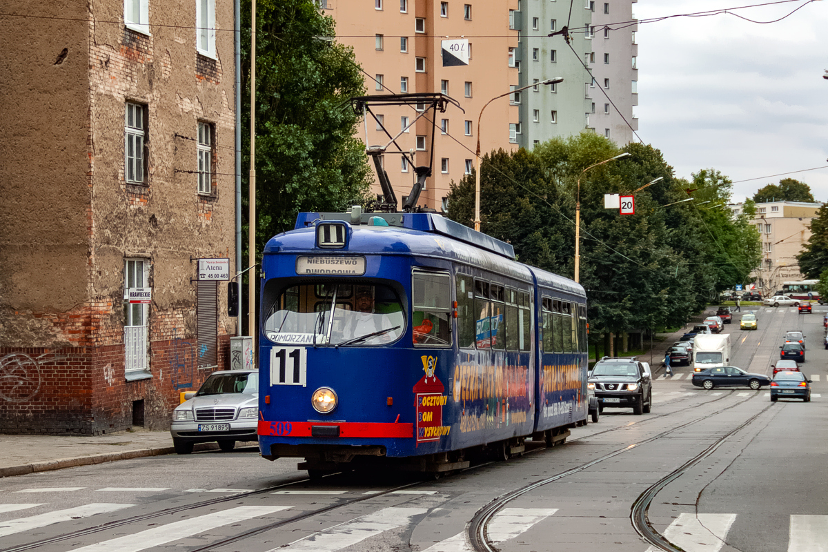 GT6 #509: Szczecin, ul. Asnyka 