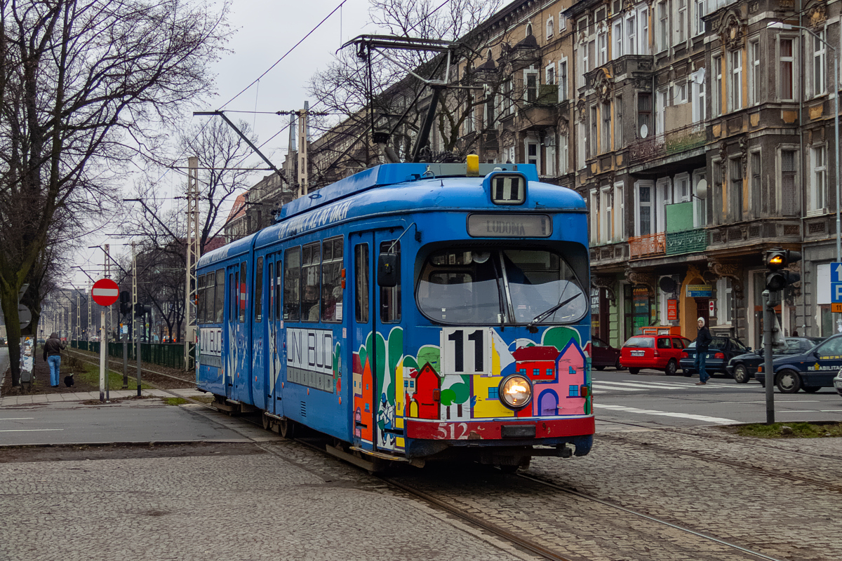 GT6 #512: Szczecin, plac Grunwaldzki 