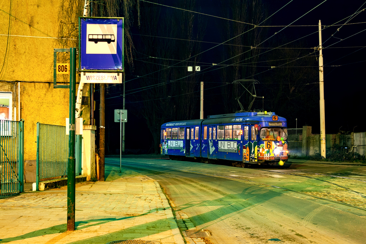 GT6 #512: Szczecin, ul. Wiszesława 