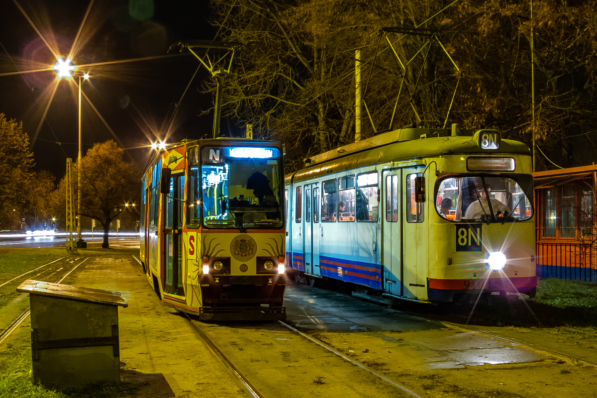 GT6 #910, 105N #713: Szczecin, pętla Basen Górniczy