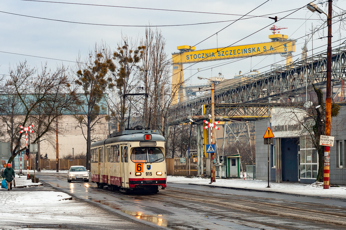 GT6 #915: Szczecin, ul. Nocznickiego 