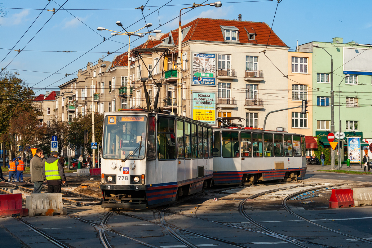 105Na #778+777: Szczecin, Plac Kościuszki 