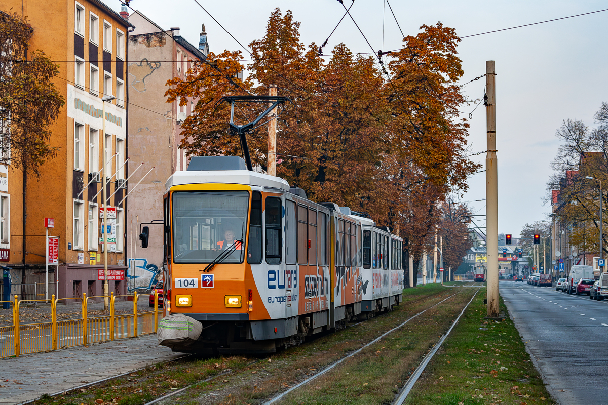 KT4Dt #104+102: Szczecin, al. Bohaterów Warszawy