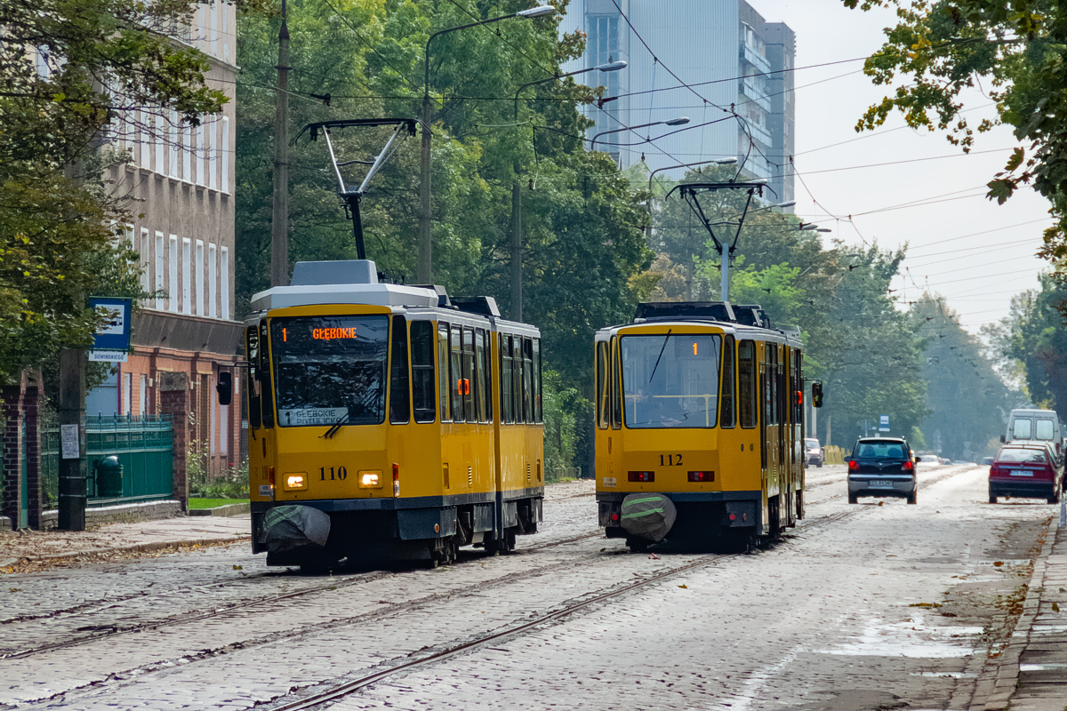 KT4Dt #110, #112: Szczecin, ul. Potulicka 