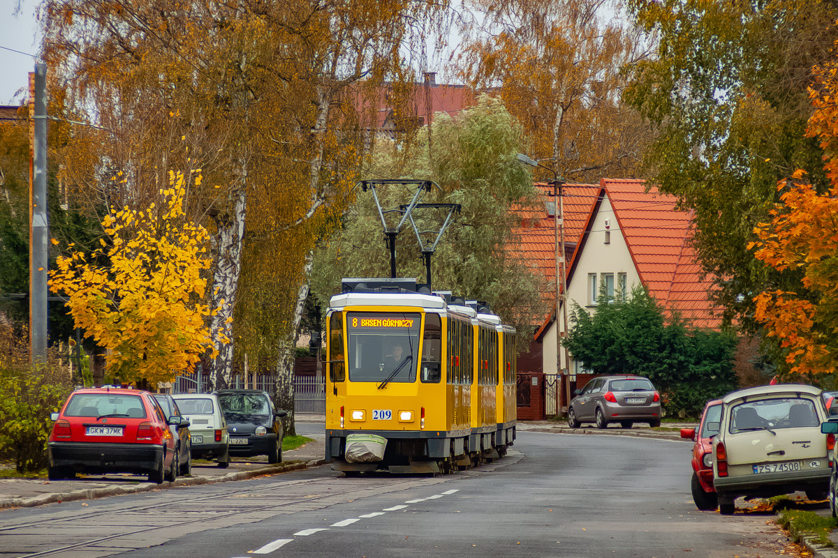 T6A2D #209+210+203: Szczecin, ul. Okulickiego