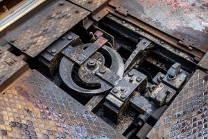 Zwodzony most kolejowy na Regalicy