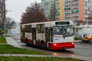 Jelcz 120M #1413: Szczecin, ul. Rugiańska 