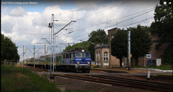 [VIDEO] EU07-070 na biegu przez Słonice