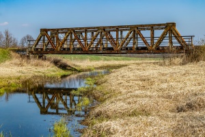 Mędrzechów - Dąbrówki Breńskie - most na Żabnicy